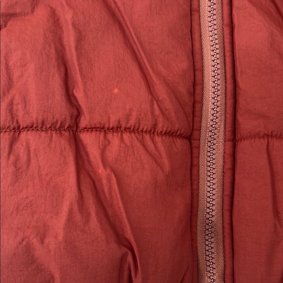 Women's Cropped Red Puffer Jacket - Picture 2 of 5